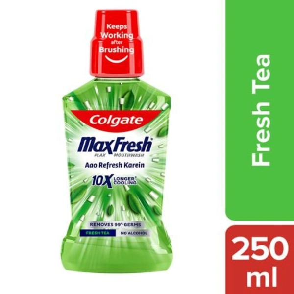 Colgate Maxfresh  Plax, Fresh Tea, Alcohol Free - 250 ml